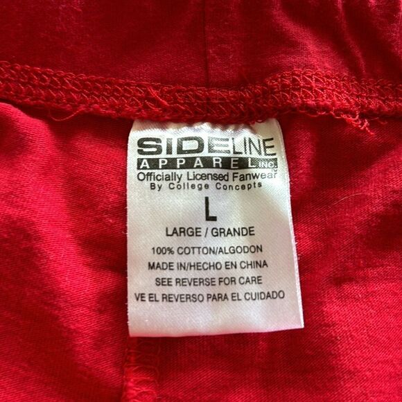 Vintage sideline Wisconsin Badgers Loose Fit Sweatpants Red wide leg size large - Picture 11 of 11